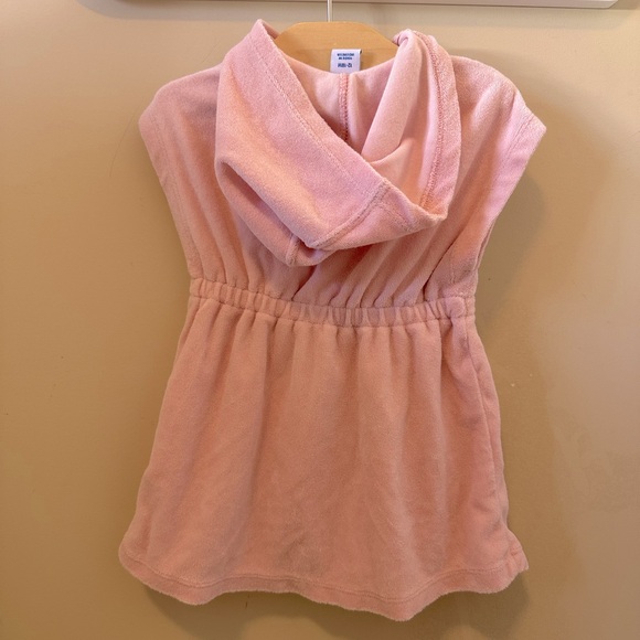 Pink Toddler Terry Swim Coverup - Picture 2 of 3